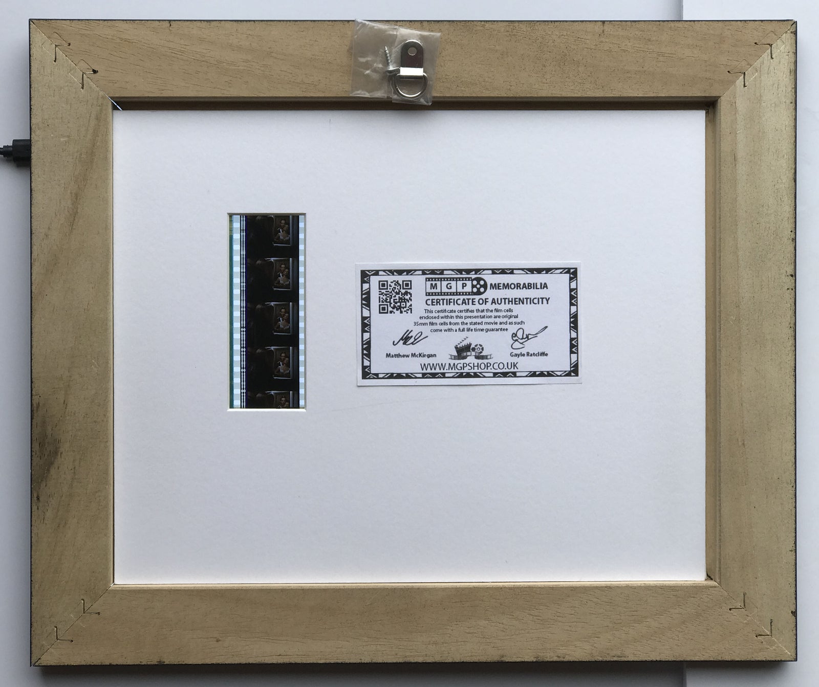Hand crafted display featuring original 35mm film cells for a CANDYMAN fan v3