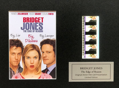 Hand crafted display featuring original 35mm film cells for BRIDGET JONES fans