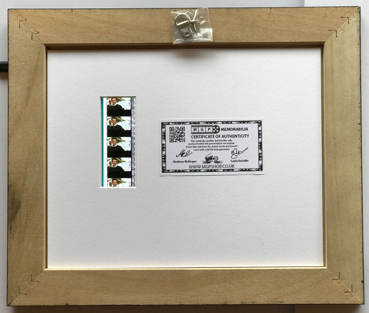 Hand crafted display featuring original 35mm film cells for BRIDGET JONES fans