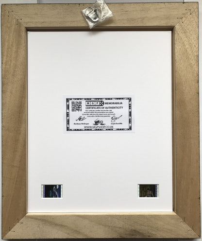 BOWIE & JAGGER Original 35mm Film Cells set within Quality Wood Frame + COA v2