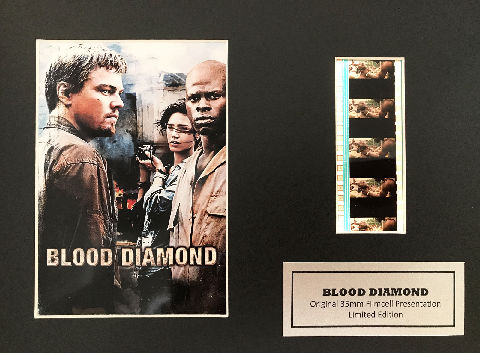 BLOOD DIAMOND of 2006 Original35mm Film Cell Memorabilia + COA