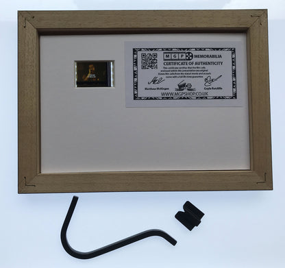 Hand crafted display featuring original Mini 35mm film cells for BOB MARLEY fans