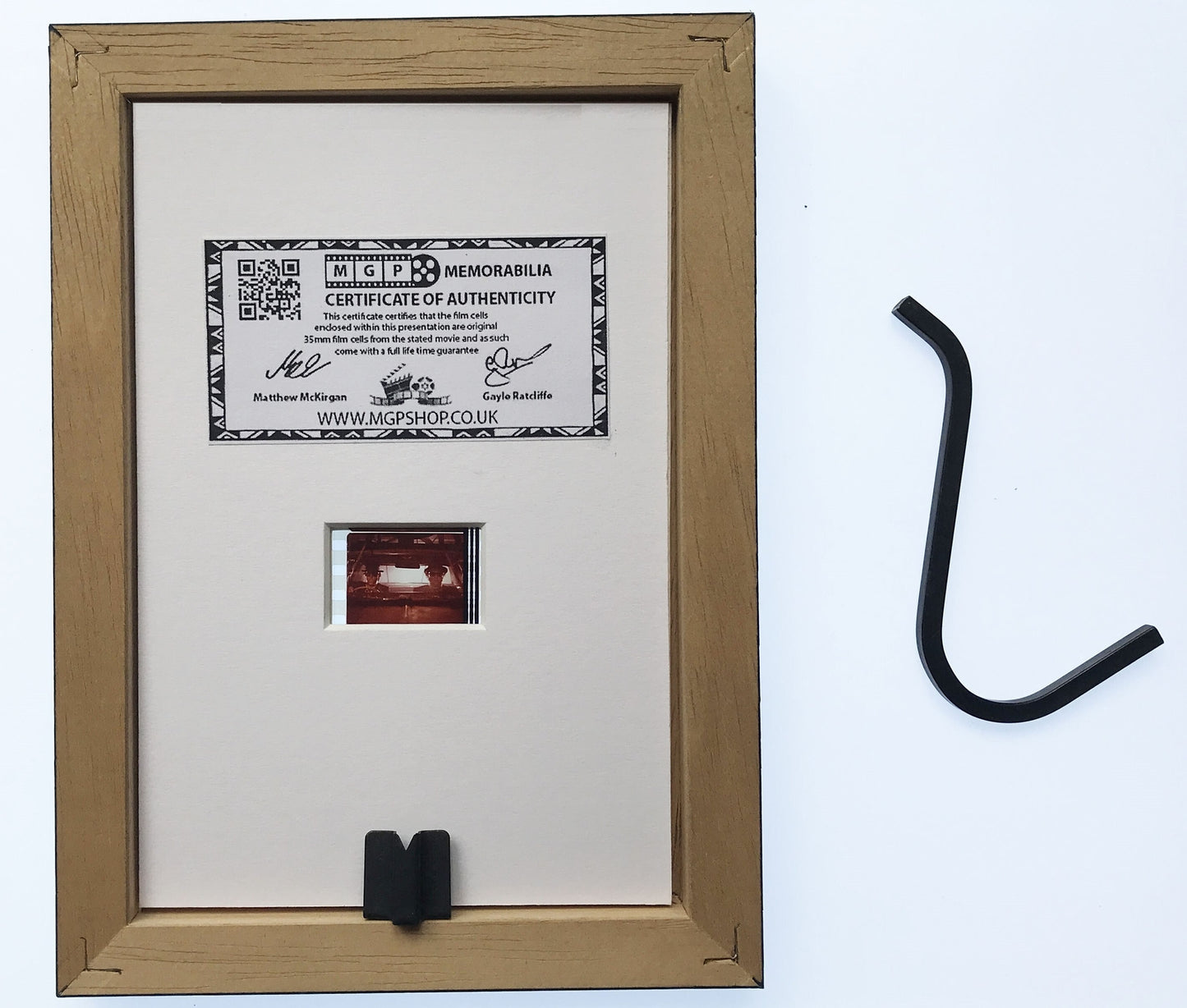 Handmade display featuring original Mini 35mm film cells for BLUES BROTHERS fans