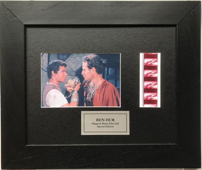 Hand crafted display featuring original 35mm film cells for BEN HUR fans v2