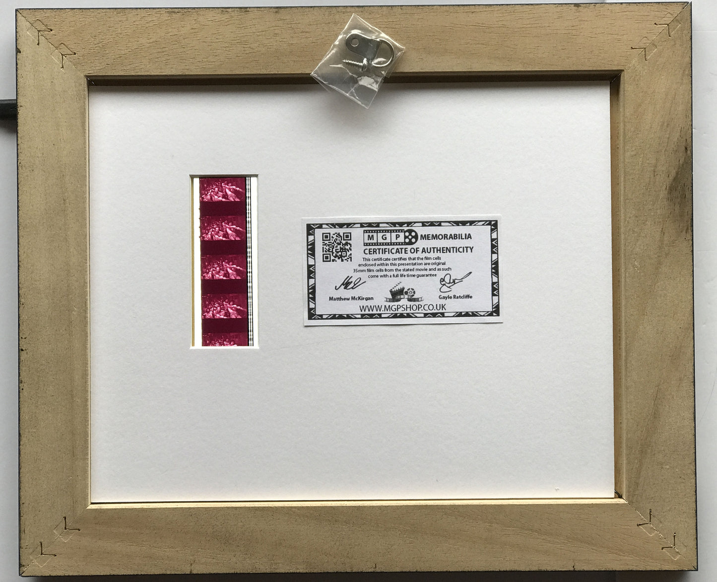 Hand crafted display featuring original 35mm film cells for Ben Hur of 1959 fans