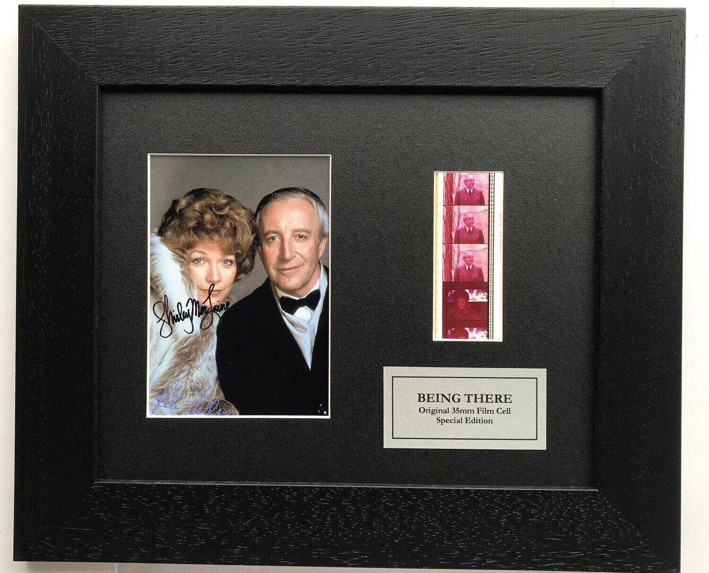 BEING THERE Shirley MacLaine Signed Repro + Original 35mm Film Cells + COA