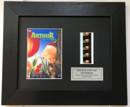 Handmade display featuring original filmcells for ARTHUR and The INVISIBLES fans