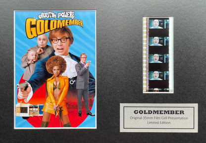 Hand crafted display featuring original 35mm filmcells for AUSTIN POWERS fans v1