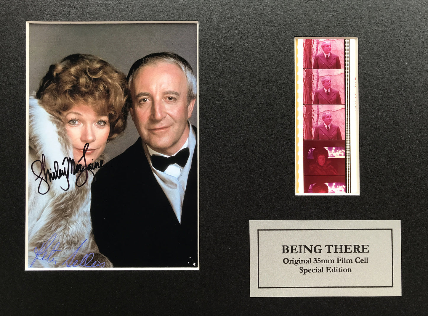 BEING THERE Shirley MacLaine Signed Repro + Original 35mm Film Cells + COA