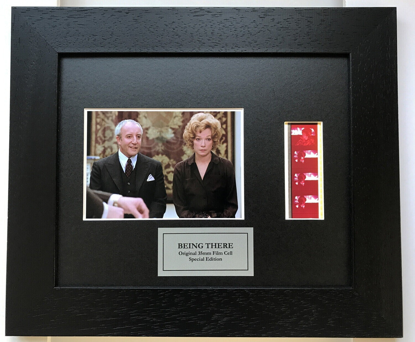 BEING THERE 1979 Peter Sellers Original 35mm Film Cells in Quality Wood Frame