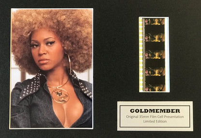 Hand crafted display inc original 35mm film cells for AUSTIN POWERS Beyonce fans
