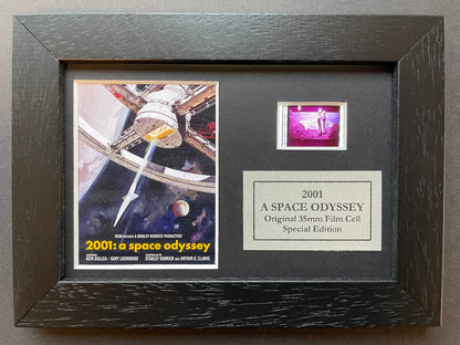 Handmade display inc original Mini 35mm filmcell for 2001: A Space Odyssey fans