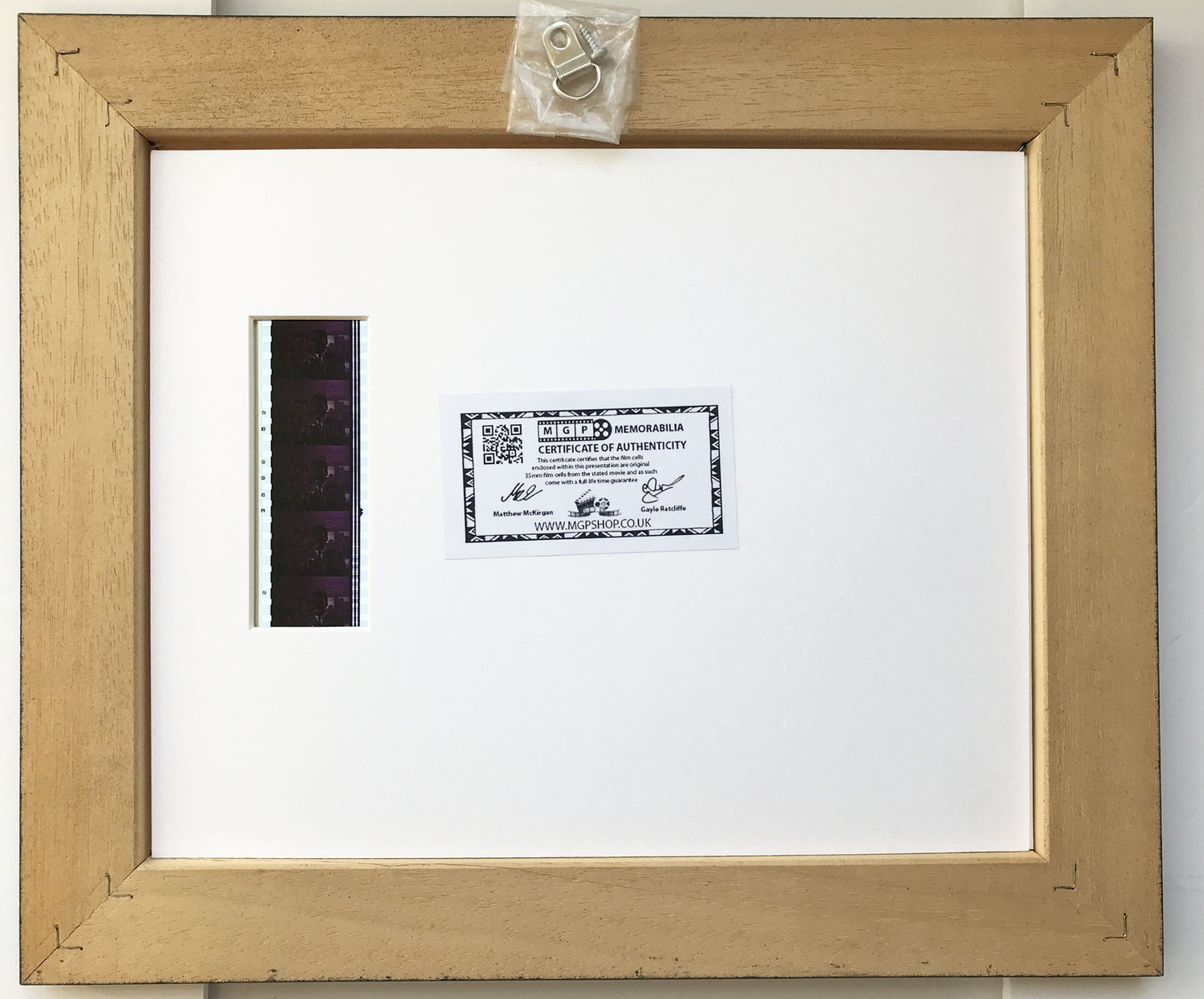 Handmade display featuring original 35mm film cells for ANOTHER 48 HOURS fans