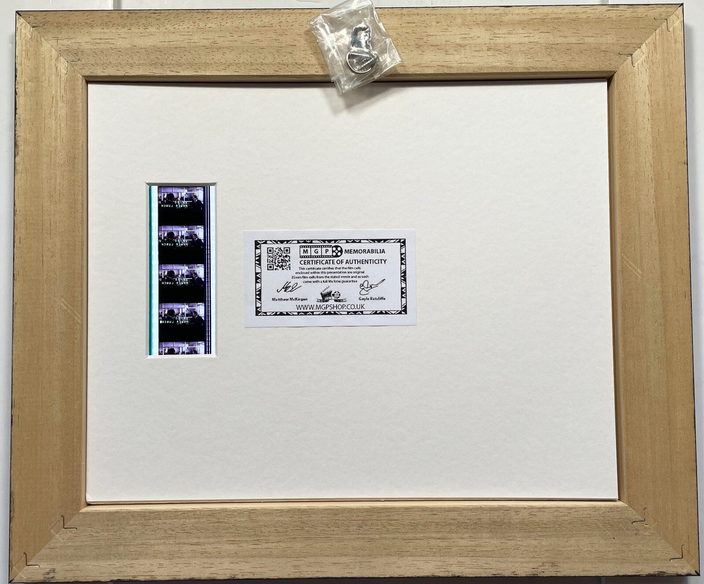 Hand Crafted display featuring original filmcells for an American Psycho fan vSR