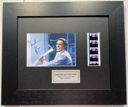 Hand Crafted display featuring original filmcells for an American Psycho fan vSR