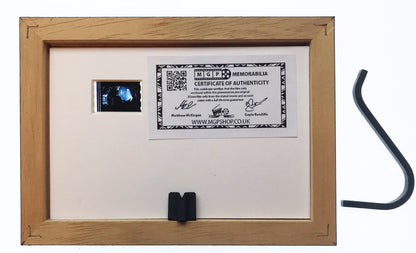 Hand crafted display featuring original Mini 35mm film cells for an ALIENS fan