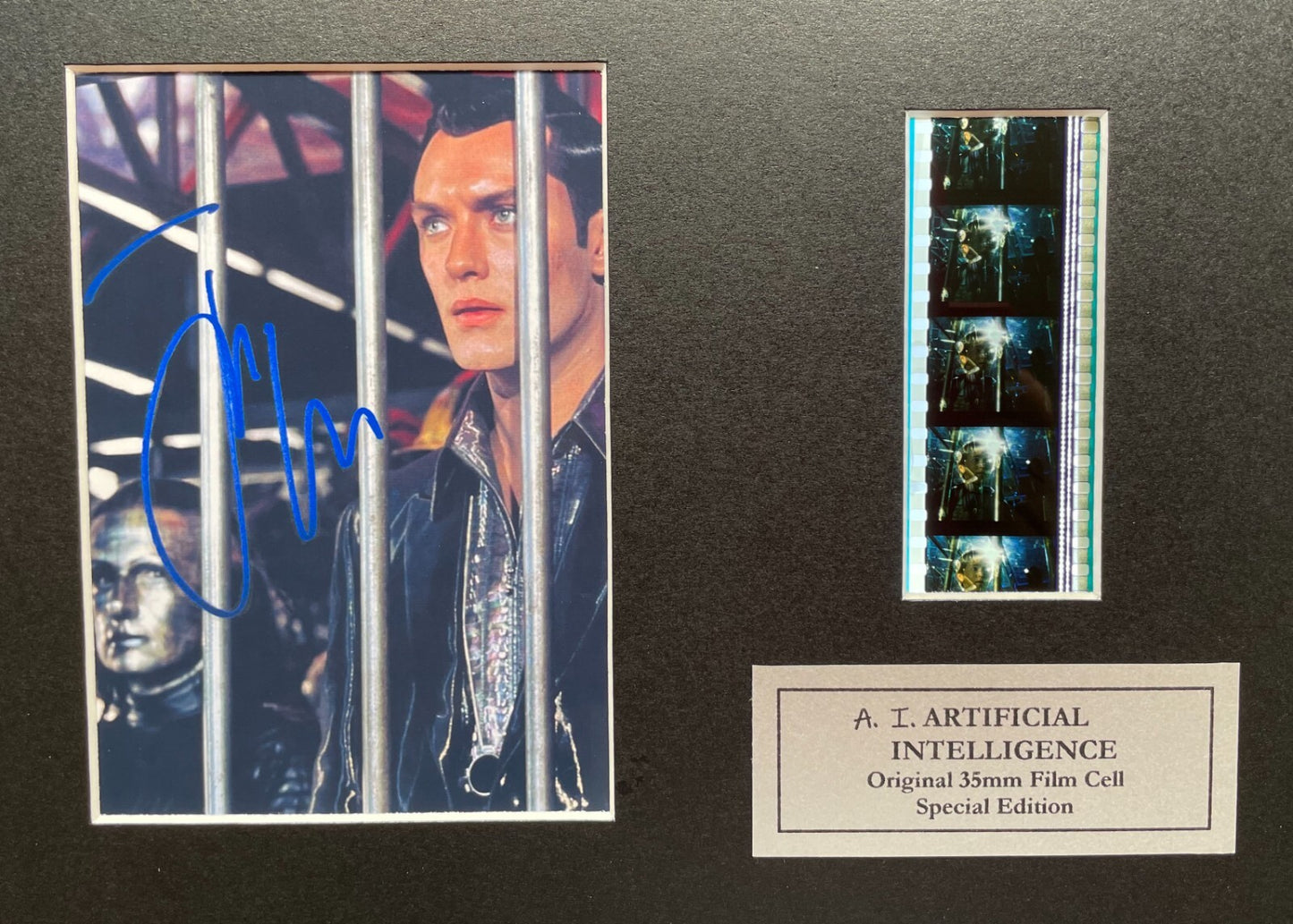 A.I. Artificial Intelligence Original 35mm Film Cells in Quality Wood Frame + COA