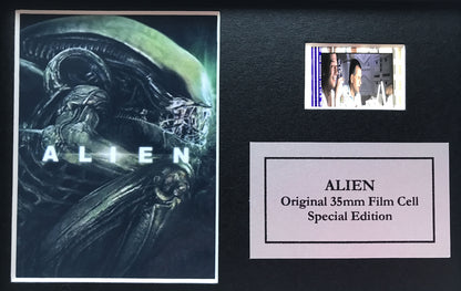 ALIEN 1979 Original Mini 35mm Film Cells set in Quality Wood Frame + COA