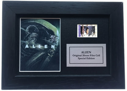 ALIEN 1979 Original Mini 35mm Film Cells set in Quality Wood Frame + COA