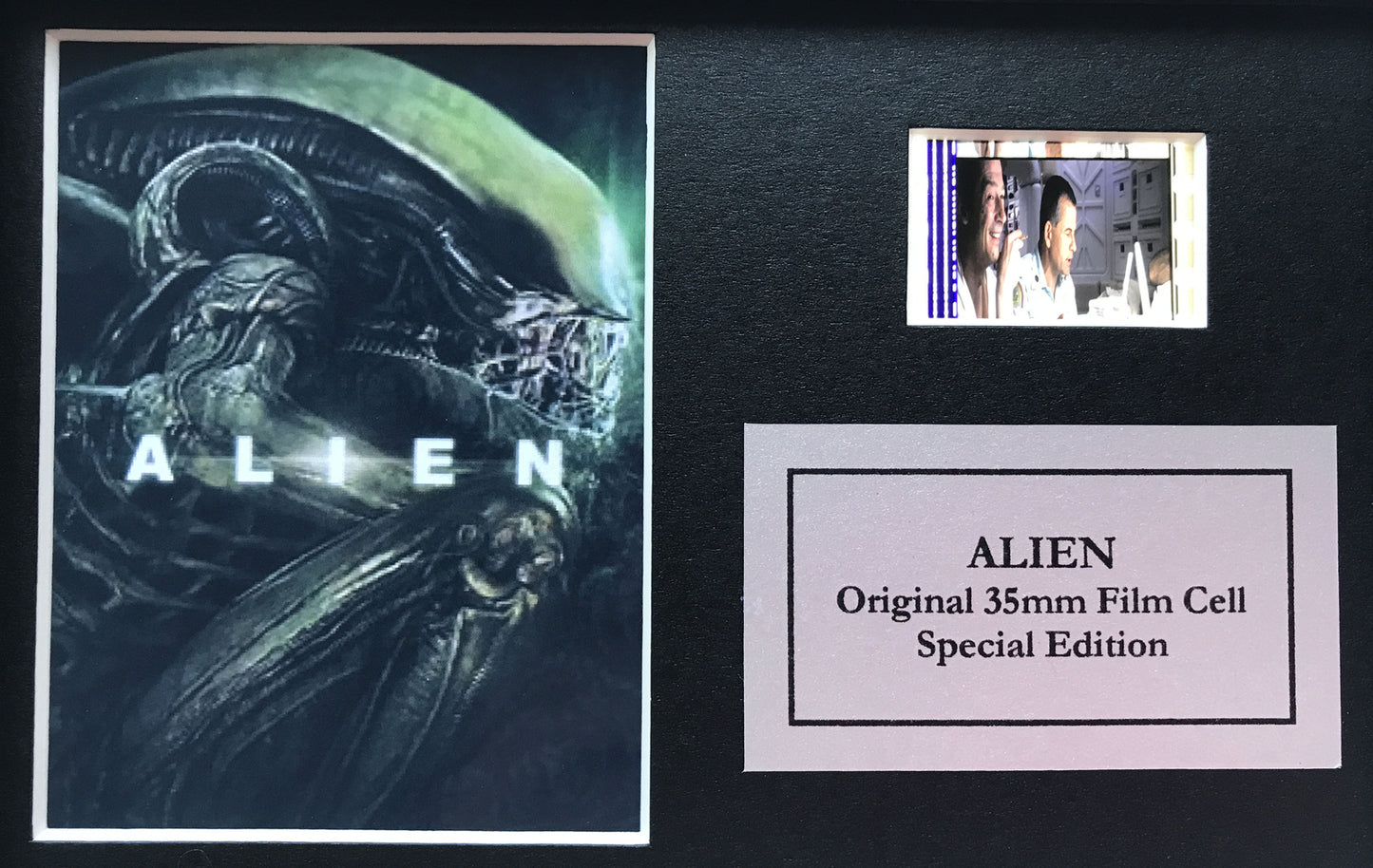ALIEN 1979 Original Mini 35mm Film Cells set in Quality Wood Frame + COA