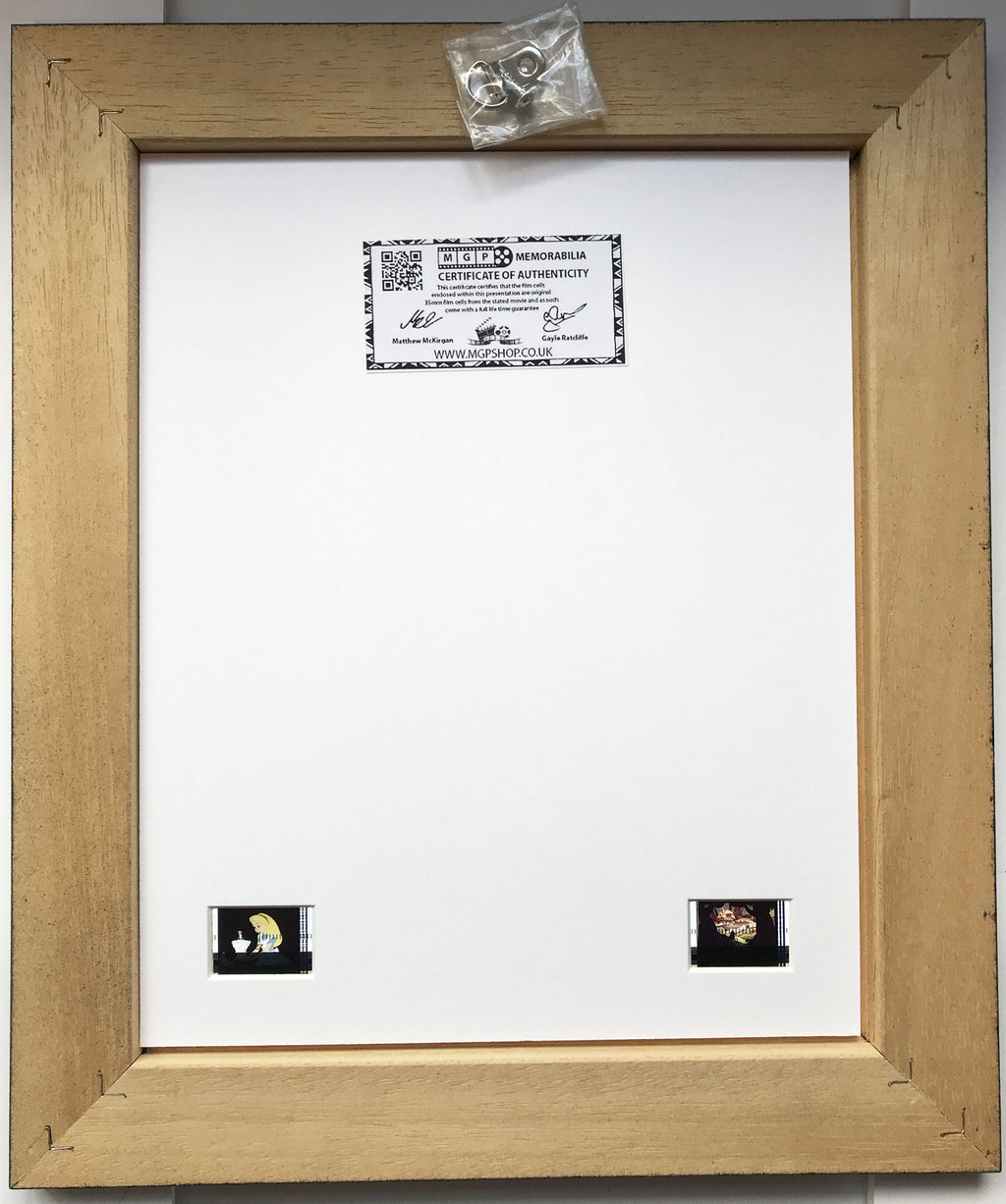 ALICE in WONDERLAND (1951) Original 35mm film Cell Memorabilia + COA