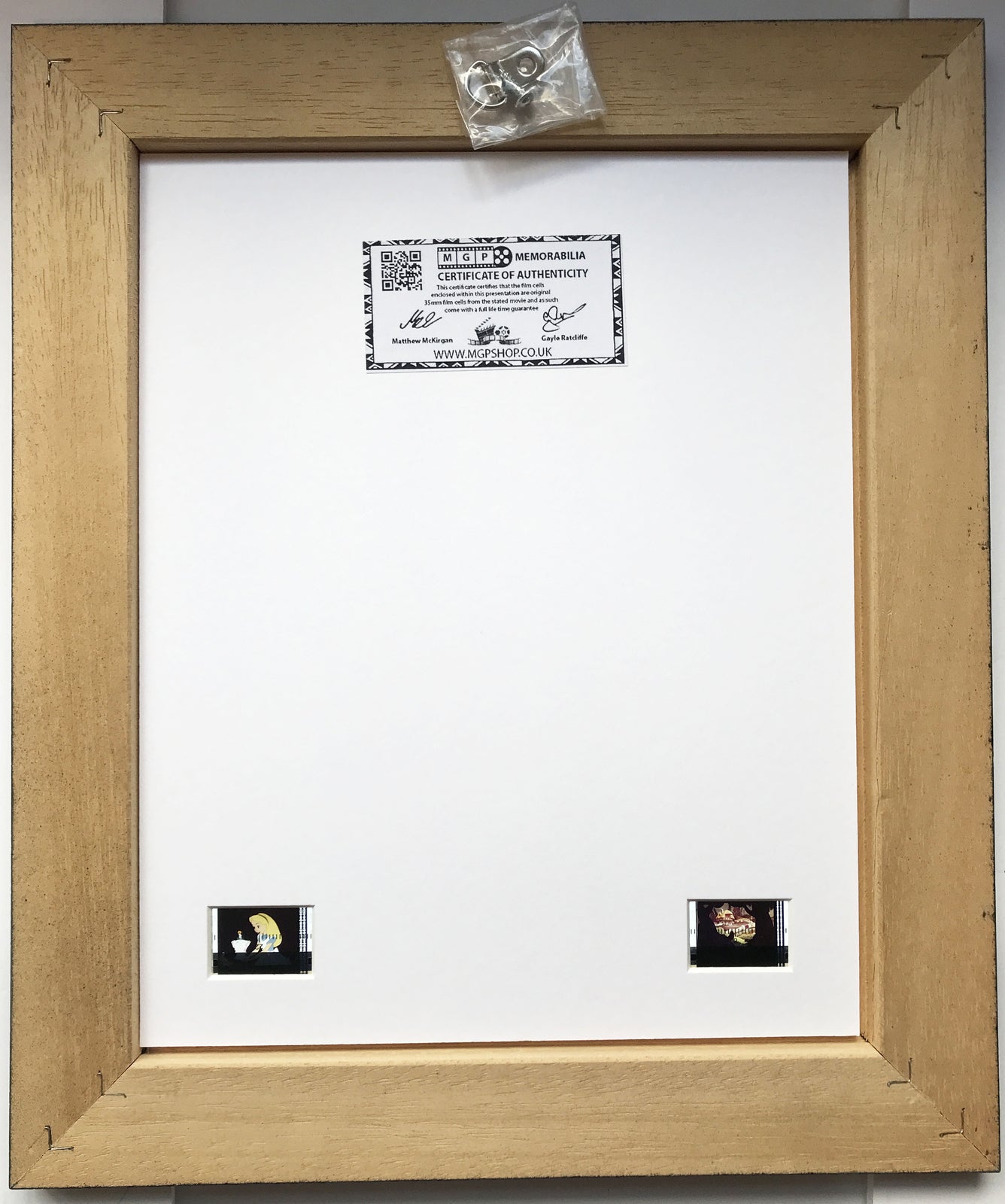 ALICE in WONDERLAND (1951) Original 35mm film Cell Memorabilia + COA