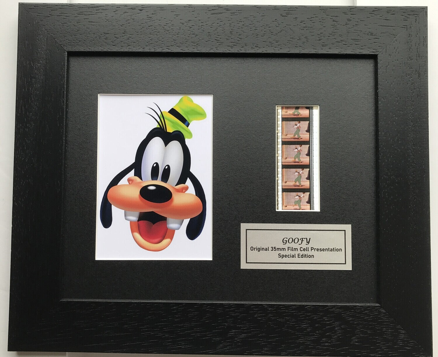 A GOOFY MOVIE Handcrafted Presentation with Original 35mm film Cell Memorabilia