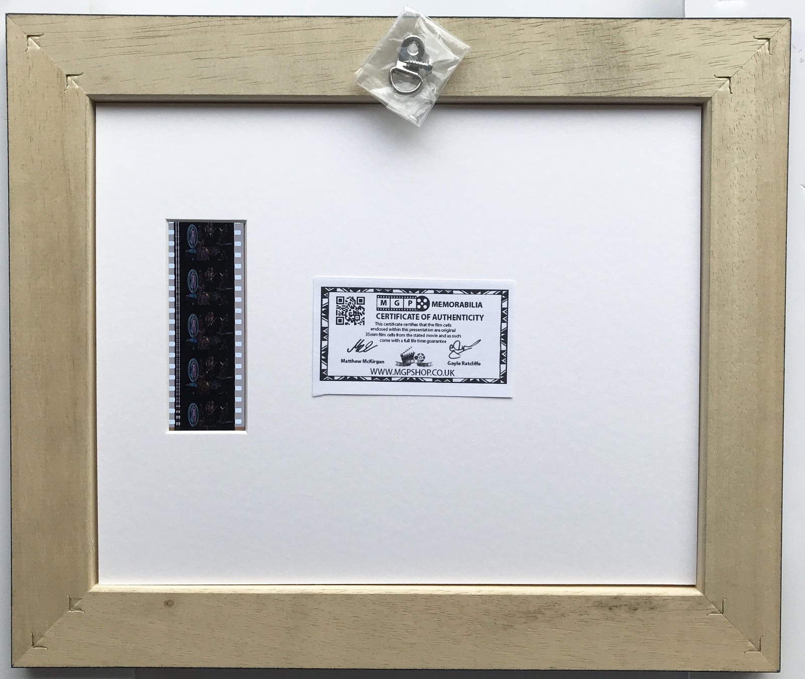 Hand crafted display featuring original 35mm film cells for AEROSMITH fans v1