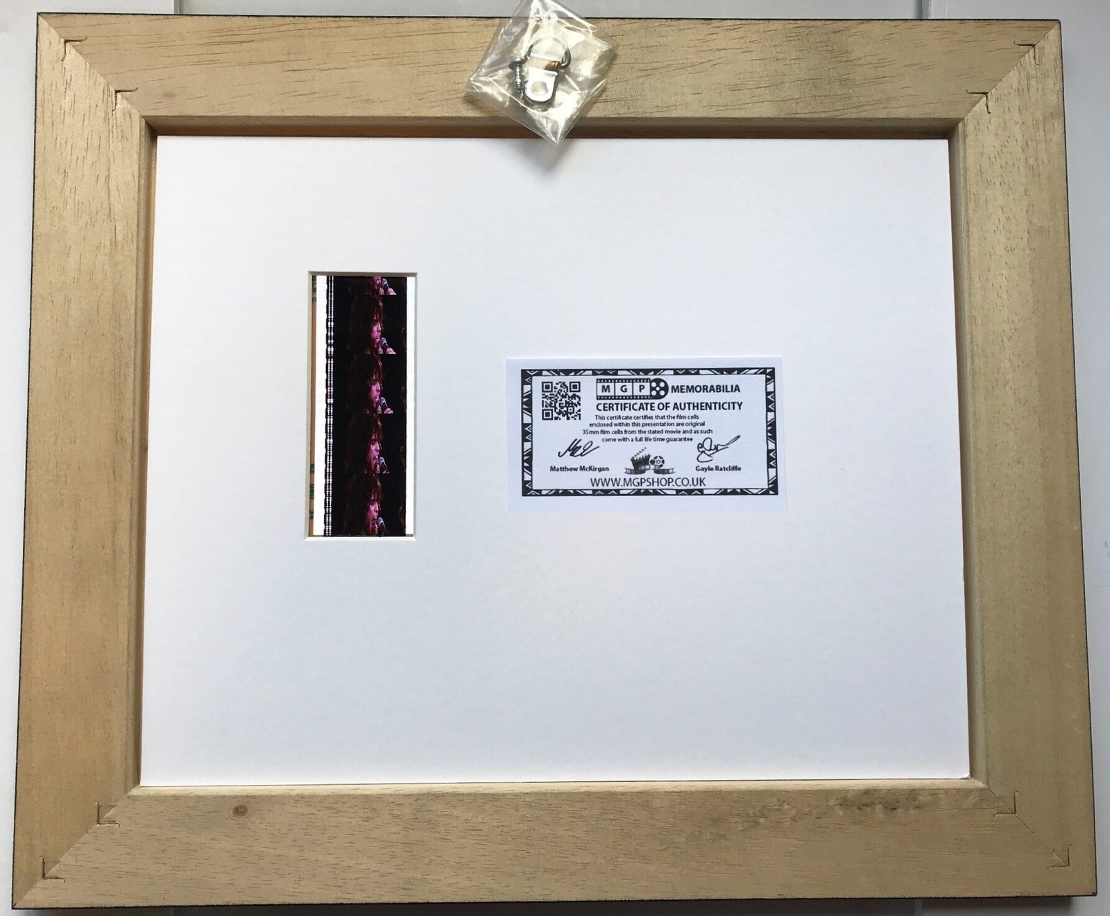 Hand crafted display featuring original 35mm film cells for AEROSMITH fans vSR