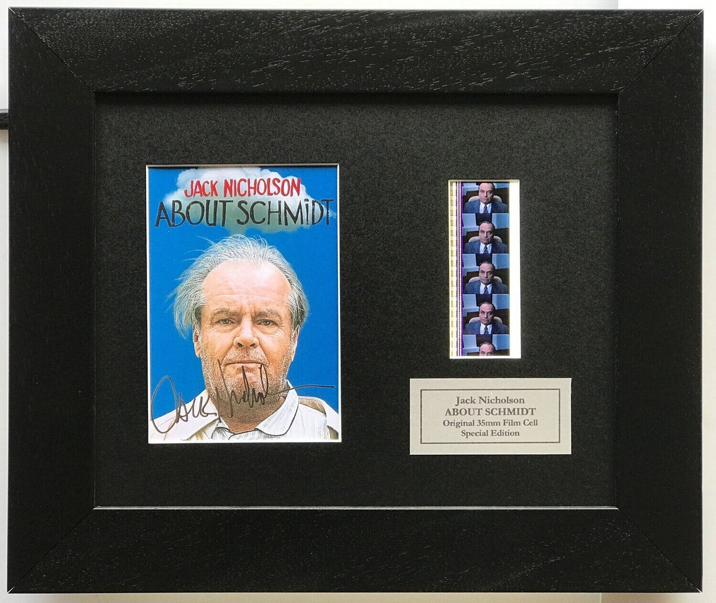 Hand crafted gift inc original 35mm cells for ABOUT SCHMIDT fans (Jack Nicholson)