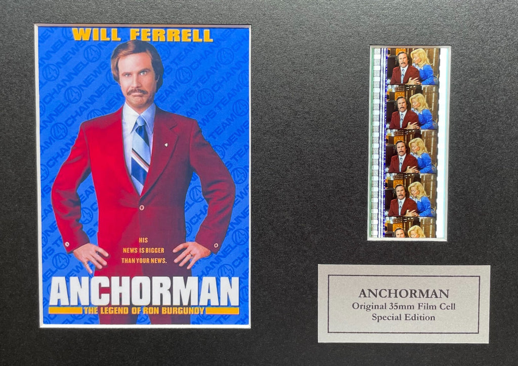 ANCHORMAN of 2004 (Will Ferrell) Original 35mm Film Cell Memorabilia + COA