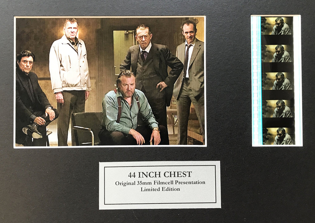 Hand crafted display featuring original 35mm film cells for 44 INCH CHEST fans