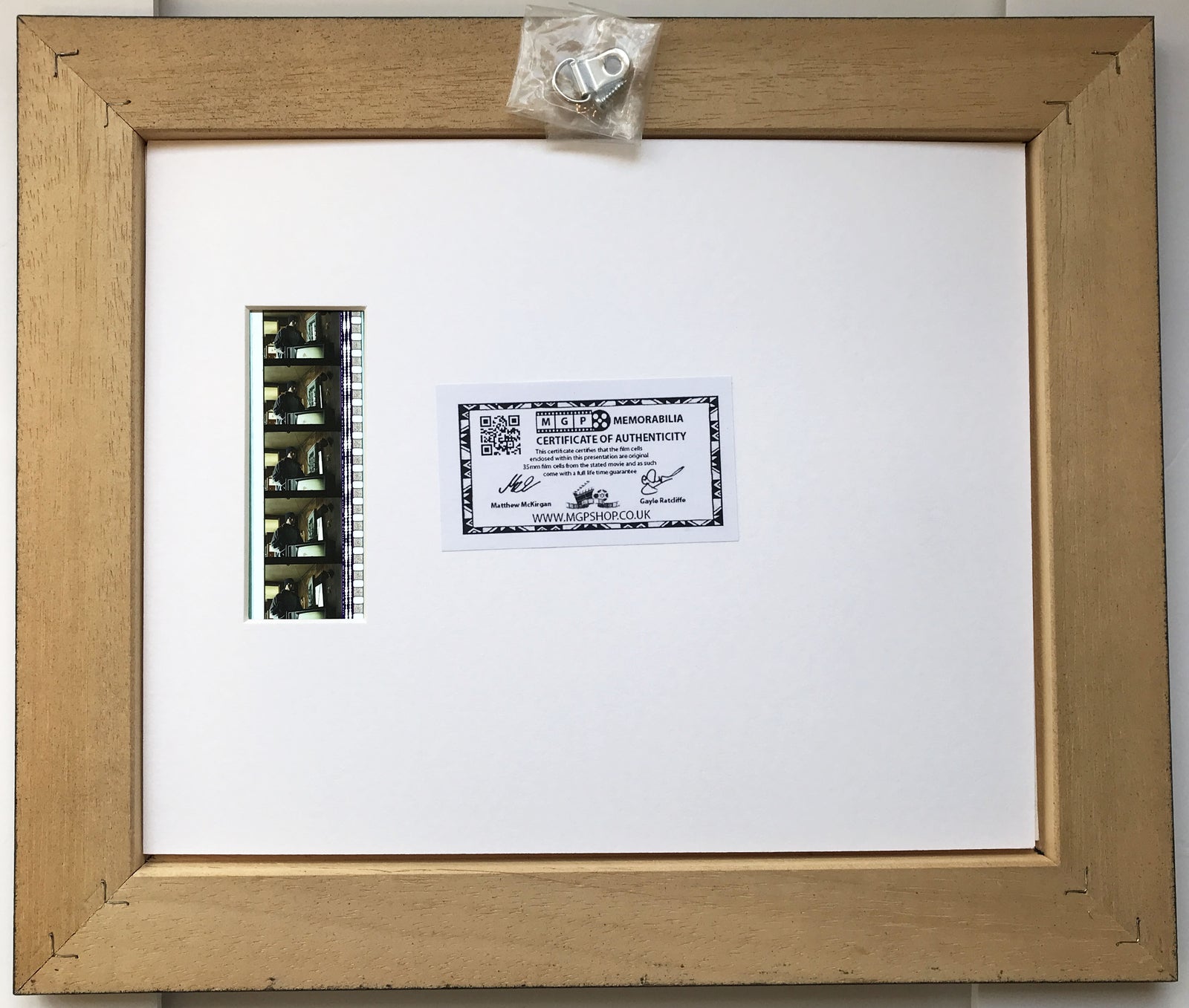 Hand crafted display featuring original 35mm film cells for 8 MILE 2002 fans