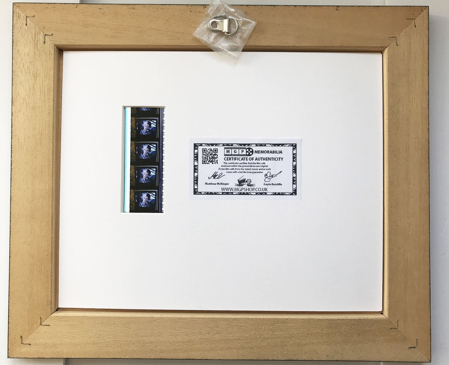 Handmade display featuring original 35mm film cells for 102 DALMATIANS 1996 fans