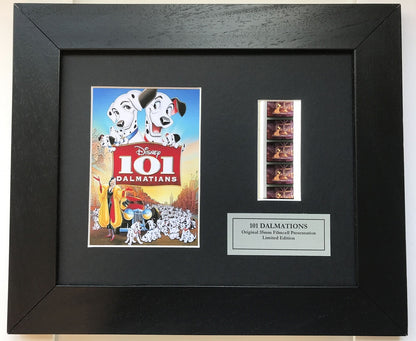 Handmade display featuring original 35mm film cells for 101 DALMATIANS 1996 fans