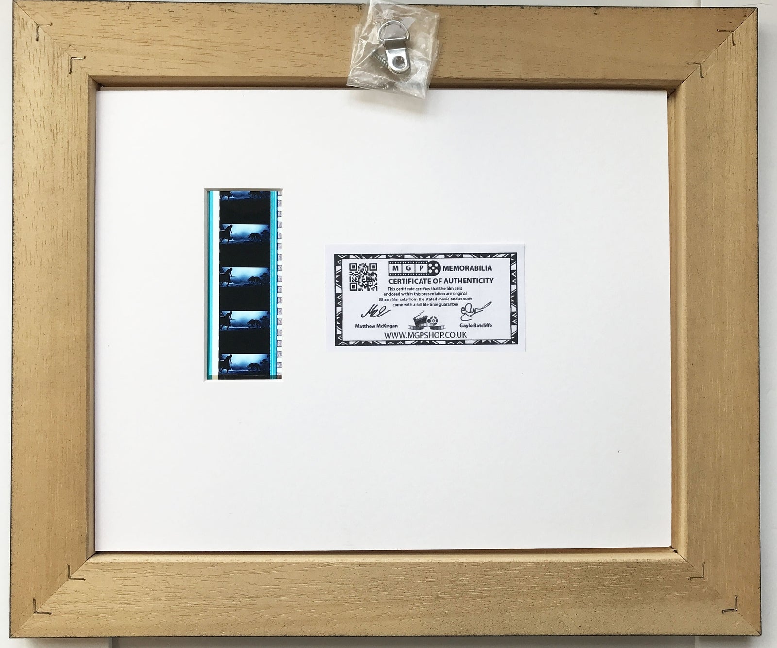 Hand crafted display featuring original 35mm film cells for 300 of 2006 fans