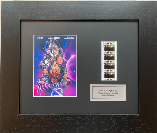 Handmade gift featuring original 35mm film cells for a GALAXY QUEST 1999 fan v1