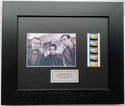 MYSTERY MEN Cast Signed Original Mini 35mm Film Cells set in Quality Wood Frame