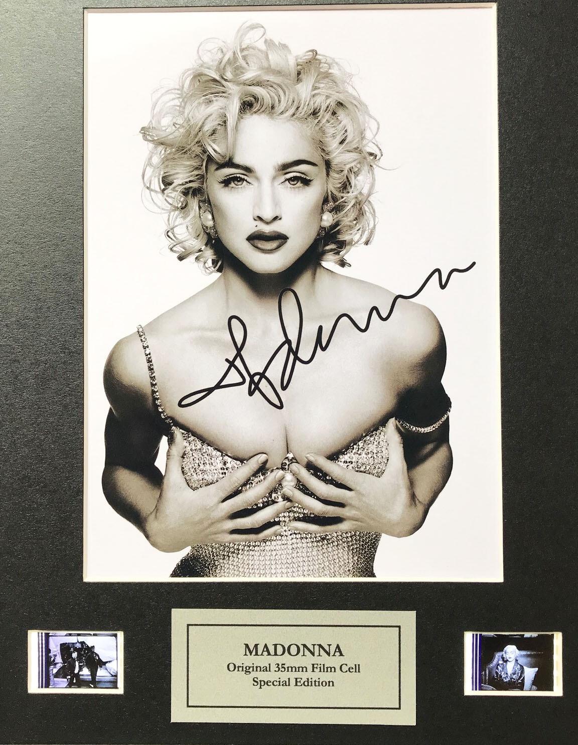 Hand crafted display featuring original 35mm film cells for Madonna fans vSR
