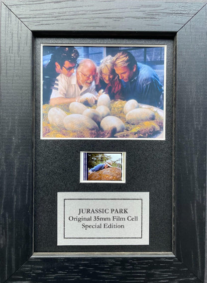 JURASSIC PARK Original Mini 35mm Film Cells set in Quality Wood Frame + COA v2