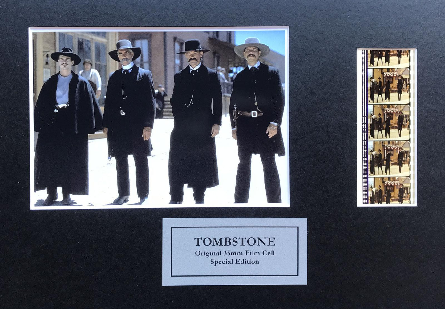 TOMBSTONE Original 35mm Film Cells set within Quality Wood Frame + COA