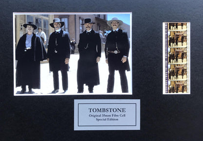 TOMBSTONE Original 35mm Film Cells set within Quality Wood Frame + COA