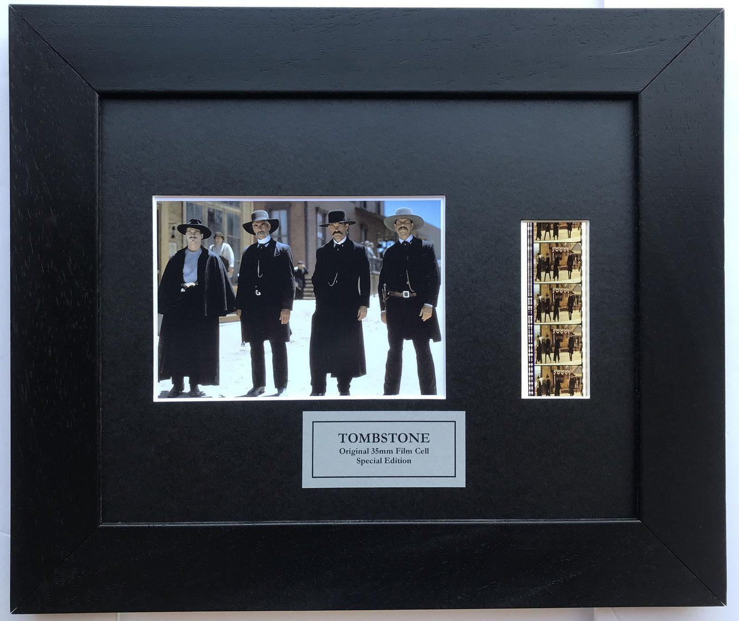 TOMBSTONE Original 35mm Film Cells set within Quality Wood Frame + COA