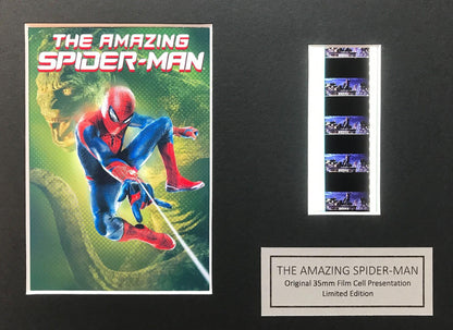 Handmade display featuring original film cells for The AMAZING SPIDER-MAN fans