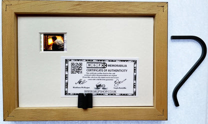 Handmade display featuring original Mini 35mm film cells for a SAW II fan + COA