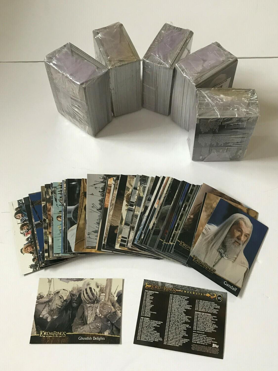 Rare Tops Cards for Lord of The Rings fans - Return of The King TOPPS cards - Complete set UNOPENED