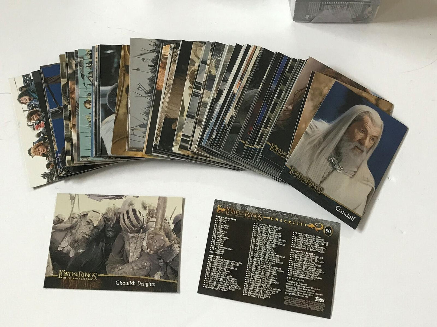 Rare Tops Cards for Lord of The Rings fans - Return of The King TOPPS cards - Complete set UNOPENED
