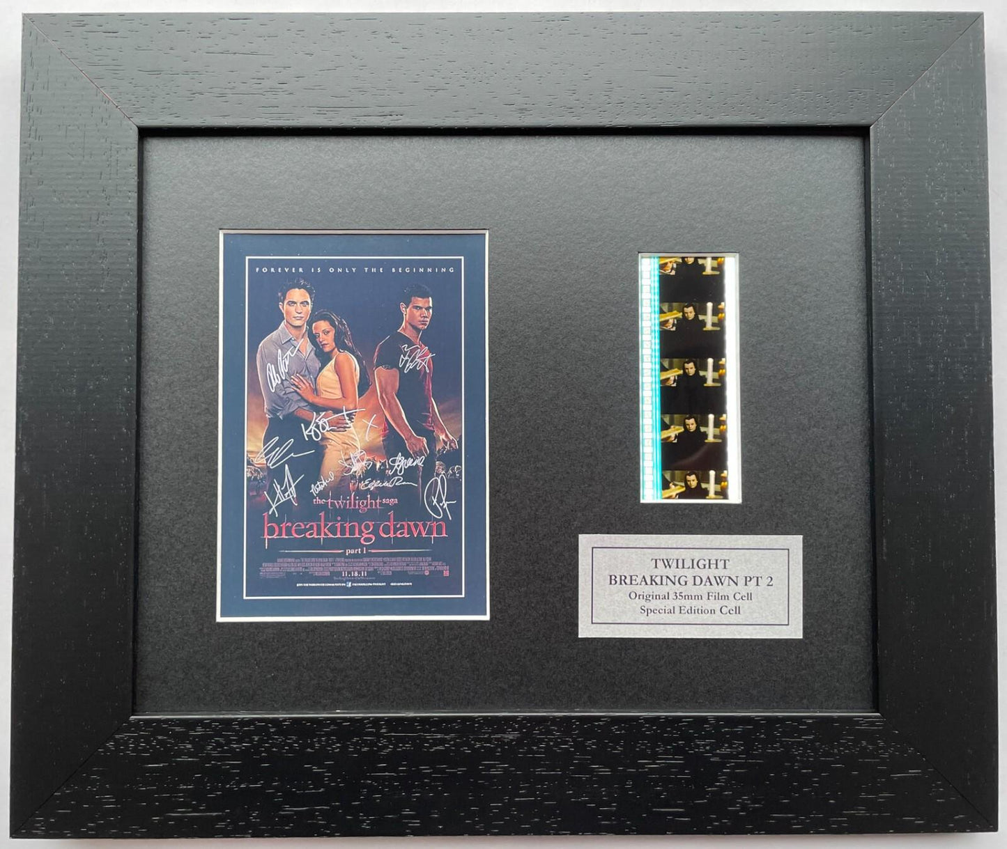 Hand crafted display featuring original film cells THE TWILIGHT SAGA fans vSR