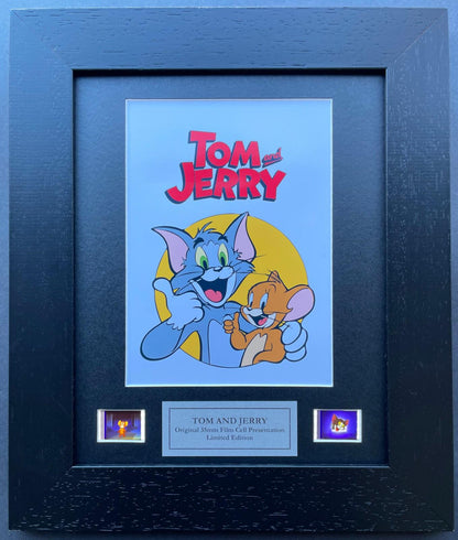 Hand crafted display featuring original 35mm filmcells for Tom & Jerry fans + Coa