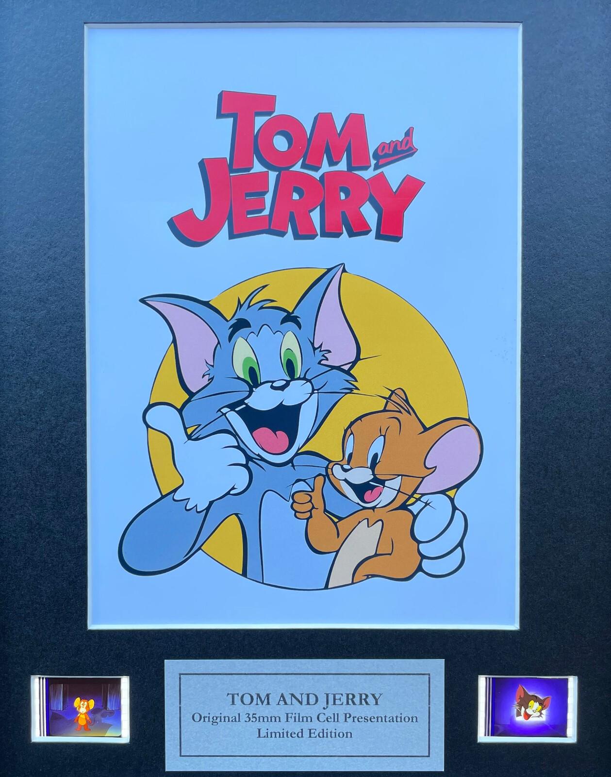 Hand crafted display featuring original 35mm filmcells for Tom & Jerry fans + Coa